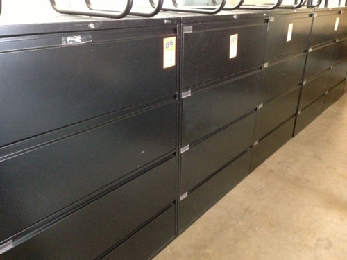 Used Black Lateral File Cabinet