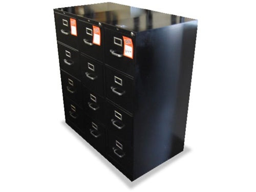 Black Used Vertical File Cabinets by HON