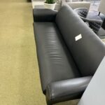 Black Leather Couch - Product Photo 4