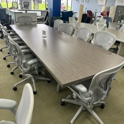 Maverick 12' Conference Table in Driftwood - Product Photo 1