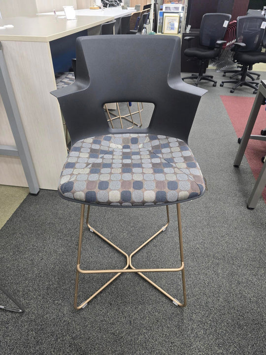 Pre-owned Steelcase Turnstone Stool with Fabric Cushion $125