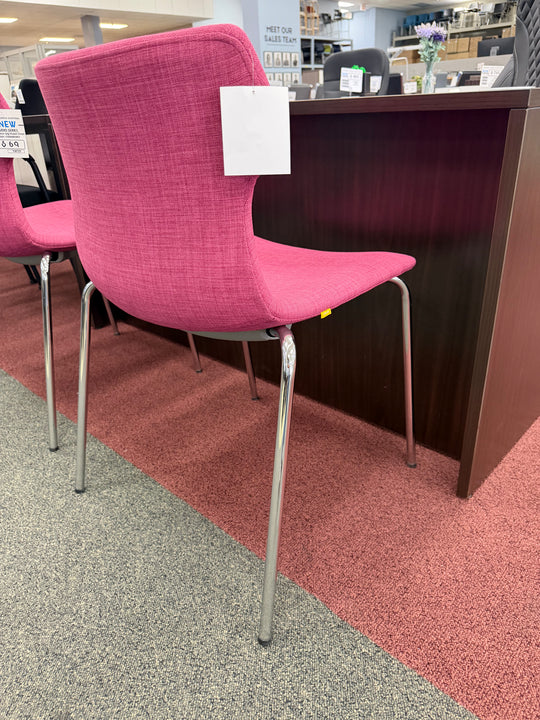 Tikal Four leg guest chair finish cranberry