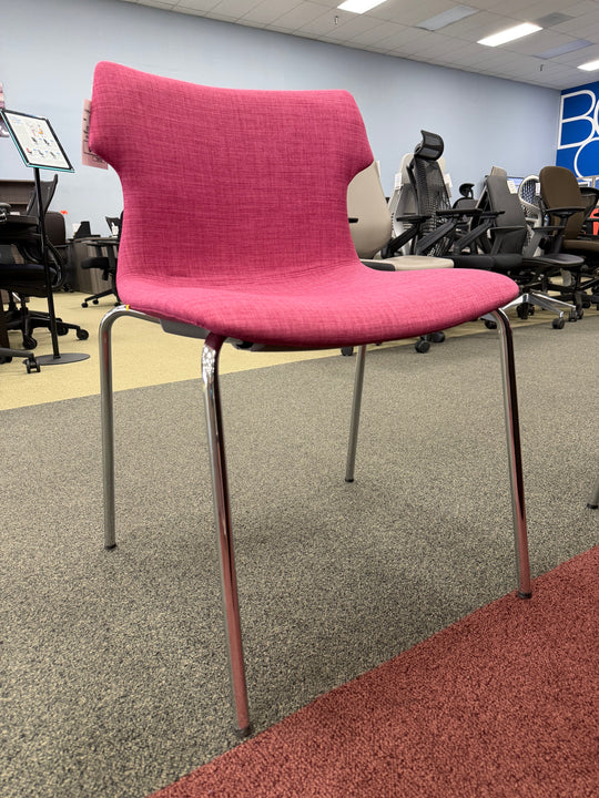 Tikal Four leg guest chair finish cranberry