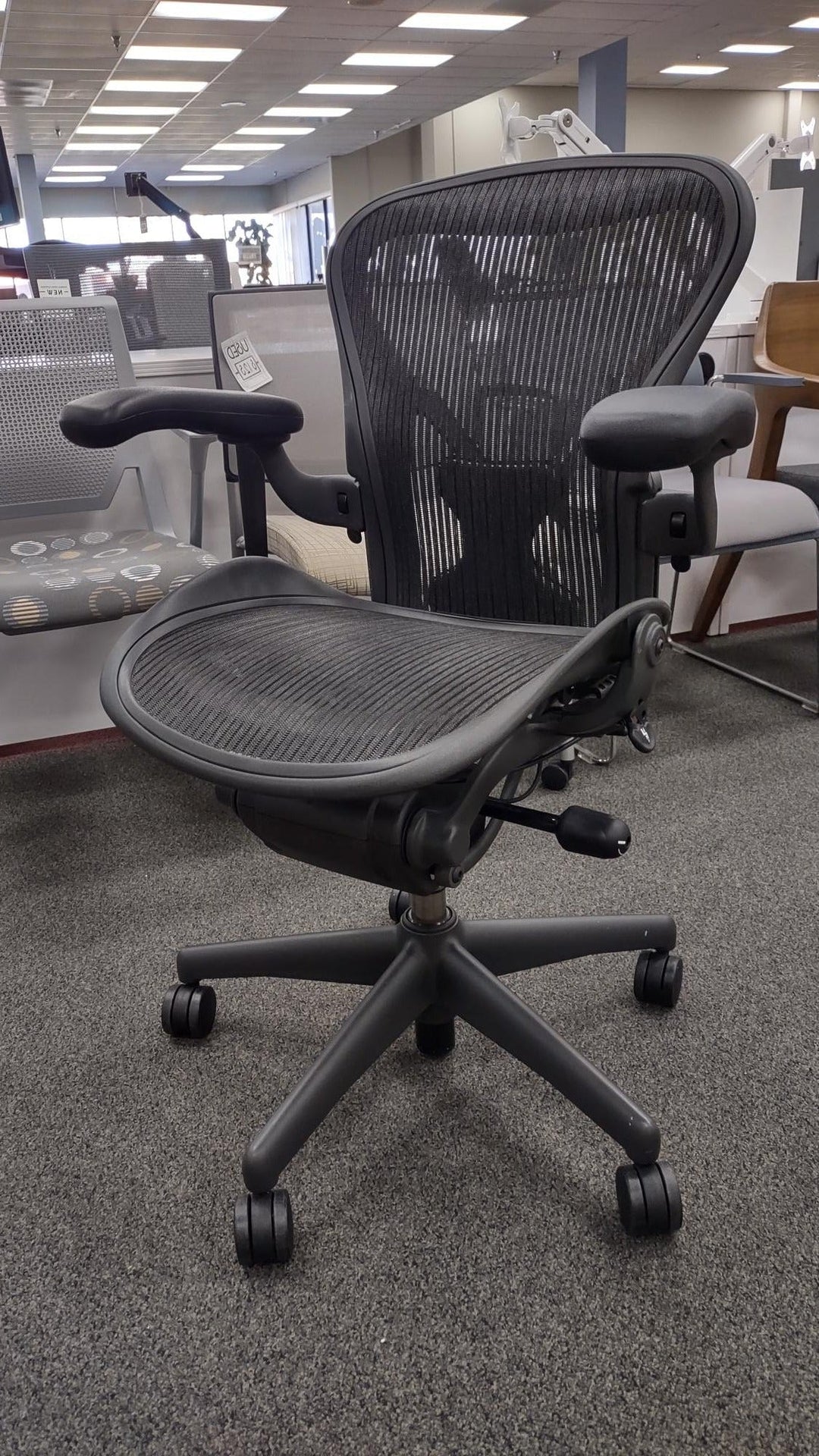 USED Herman Miller Aeron Black Chairs - view 4