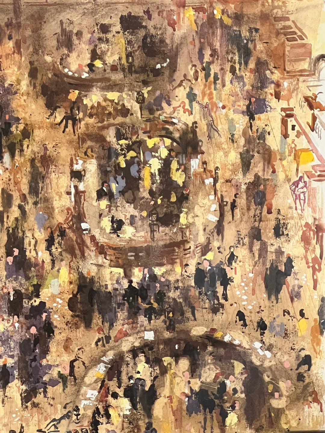 Leroy Neiman Stock Market Painting - Image 3