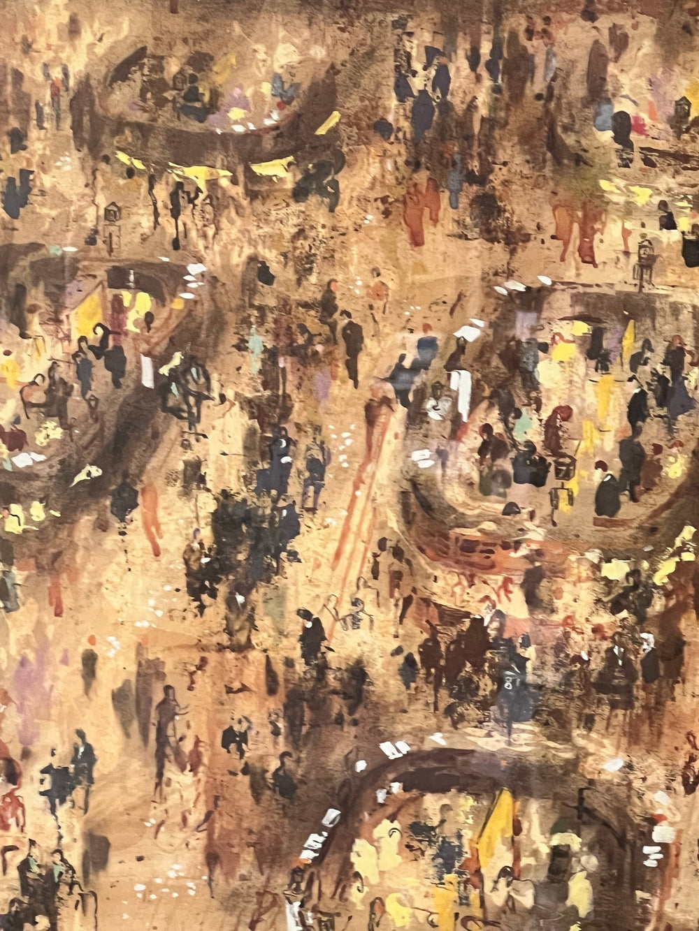 Leroy Neiman Stock Market Painting - Image 2
