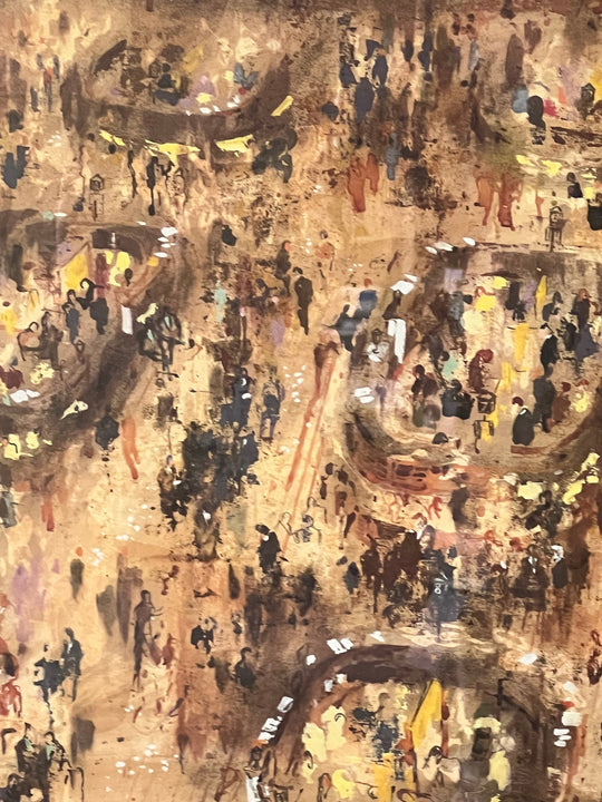 Leroy Neiman Stock Market Painting - Image 2