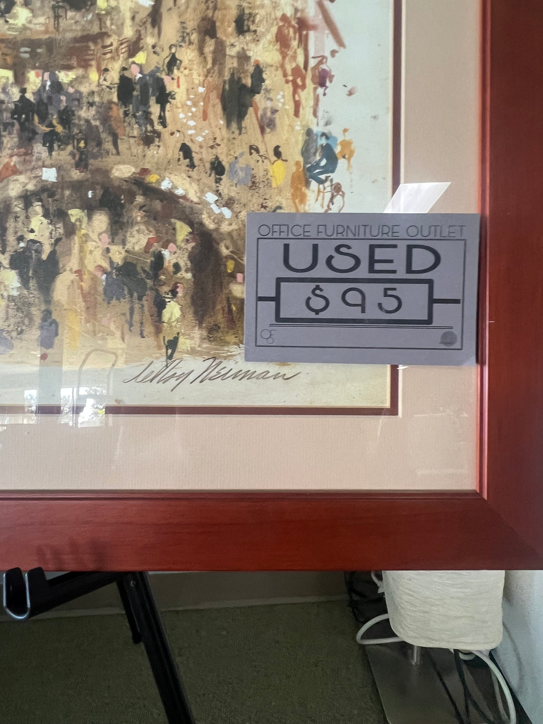 Leroy Neiman Stock Market Painting - Image 4