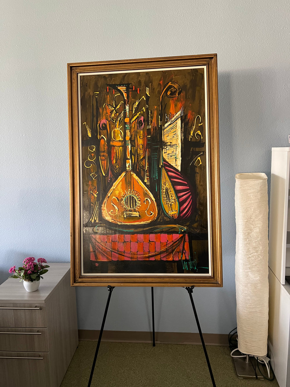 Warm Color Guitar Painting - Image 2
