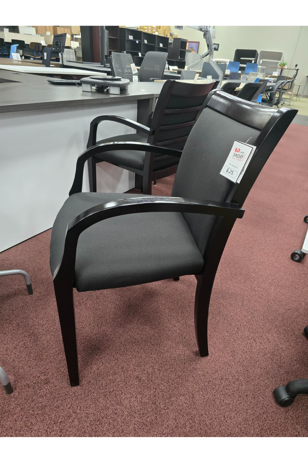 Pre-Owned OFFICE STAR Napa Espresso Guest Chair $20