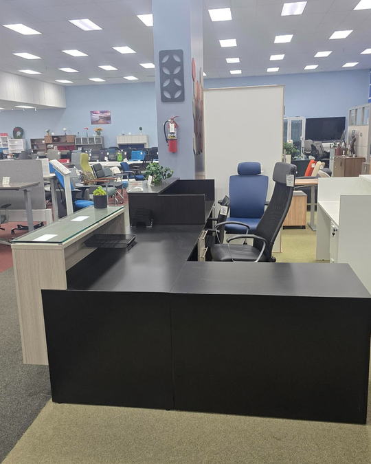 Pre-owned MAVERICK L-Shape Reception Desk 72" x 78" $1795