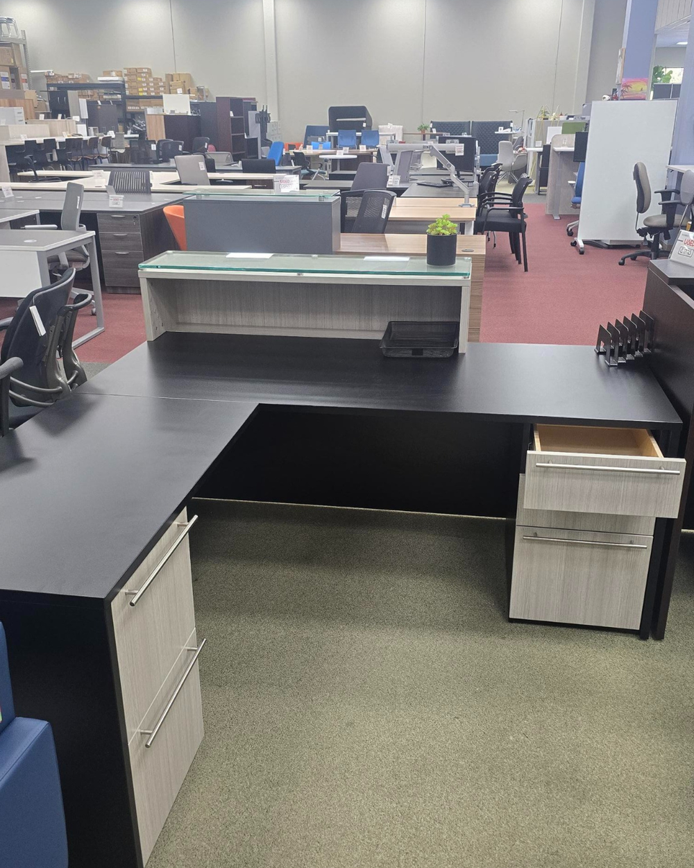Pre-owned MAVERICK L-Shape Reception Desk 72" x 78" $1795