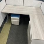 Haworth Compose Cubicles with Hat sit Stand bases